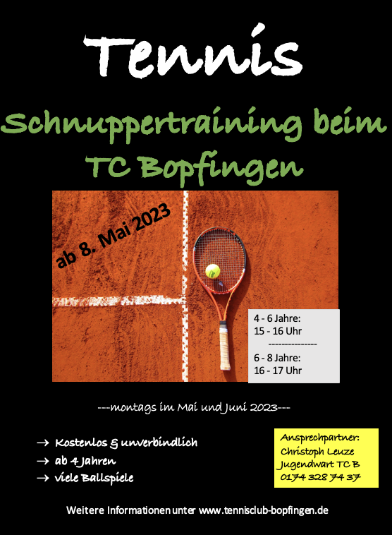 Flyer Schnuppertraining